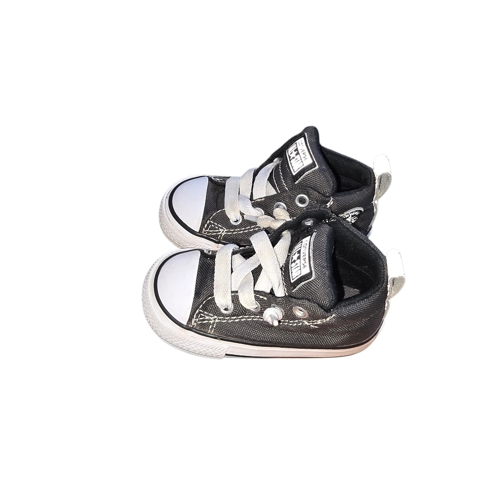 Converse Baby Toddler Charcoal Gray & White Chuck Taylor Sneakers Size 5 Unisex